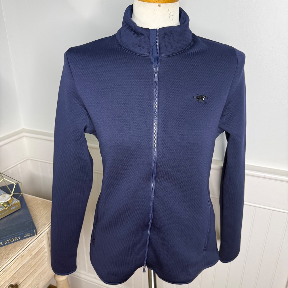 Peter Millar Womens Navy Blue Full Zip Performance Jacket Size M NEW